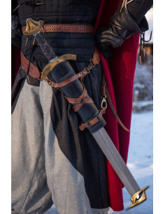 Tahalí para espada LARP, cuero sintético