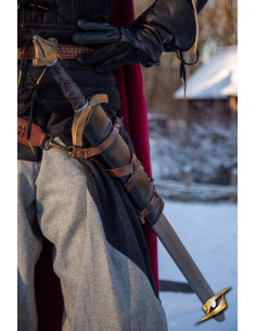 Tahalí para espada LARP, cuero sintético 2