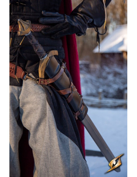 Tahalí para espada LARP, cuero sintético