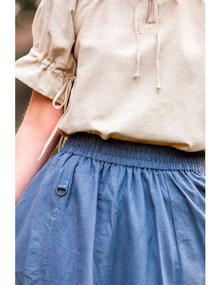 Middeleeuwse blouse met korte mouwen...