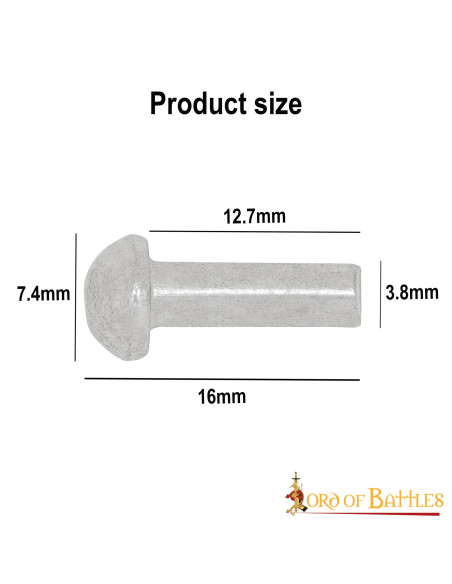 Pakke med 25 svampehoveder stålnitter...