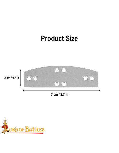 Pak van 100 stalen platen voor Visby...