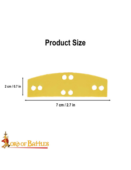 Packung mit 20 Messingplatten für die...