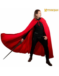 Middeleeuwse Ridder Avonturier kindercape, rood canvas