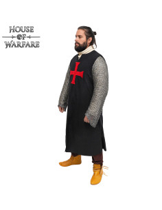 Middeleeuwse tabardkruisvaarders, zwarte kleur 2