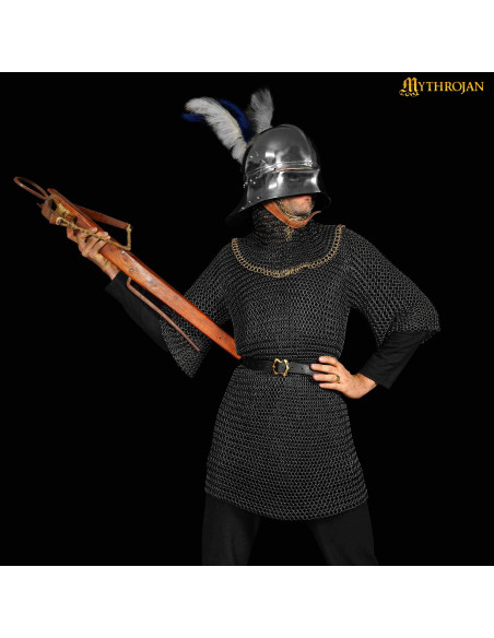 Bøddel ringbrynjekanter i messing,...