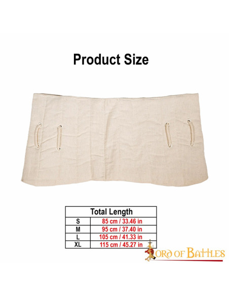 Middelalderlig polstret bælte...