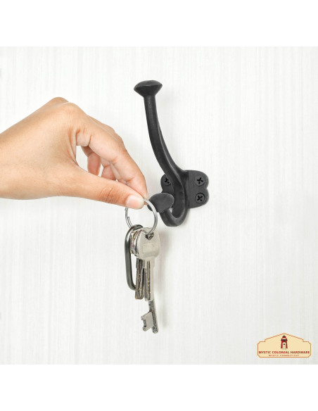 Set van 2 gietijzeren muurhaken,...