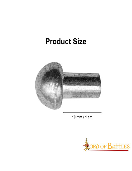 Pakke med 100 svampehoved stålnitter...