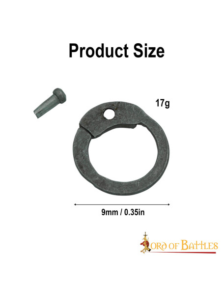 Anillas planas cota de malla con...