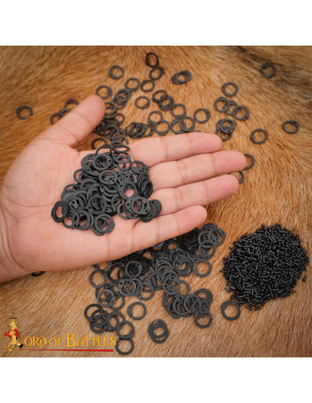 Anillas planas cota de malla con...