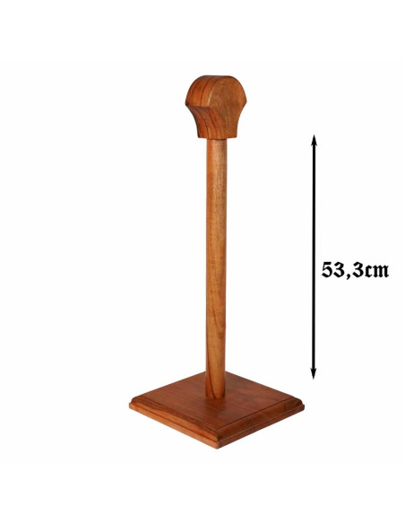 Træstøtte til hængende hjelme (53,3 cm.)
