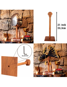 Houten steun voor het ophangen van helmen (53,3 cm.) 2