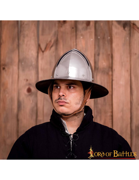 Casco medieval Kettle en acero,...