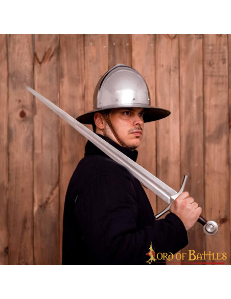 Casco medieval Kettle en acero,...