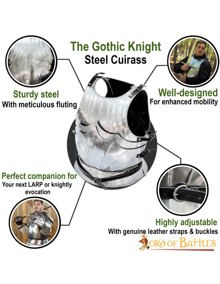 Mittelalterlicher gotischer Kürass...