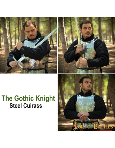 Coraza gótica medieval en acero,... Coraza gótica medieval en acero,...