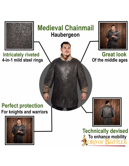 Maliënkolder van zacht staal, platte...