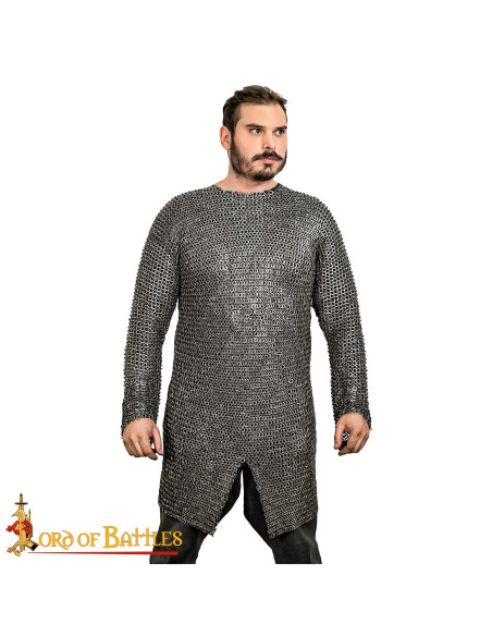 Ringbrynje i rustfrit stål, nittet og...