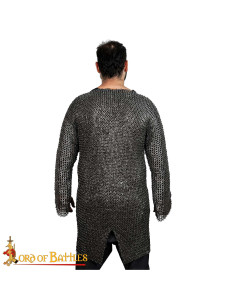 Cota de malla acero inox., anilla plana remachada y... 2