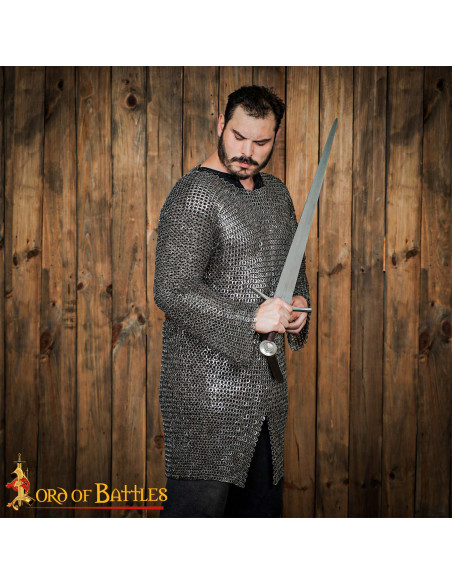 Ringbrynje i rustfrit stål, nittet og...