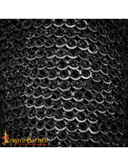 Ringbrynje i rustfrit stål, nittet og...