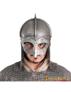Viking stalen helm met leren voering, model Gjermundbu