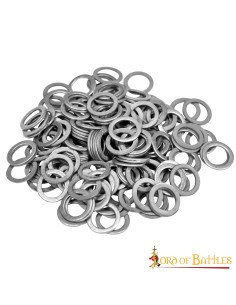 Gepolijst stalen massieve platte ringen, 9 mm