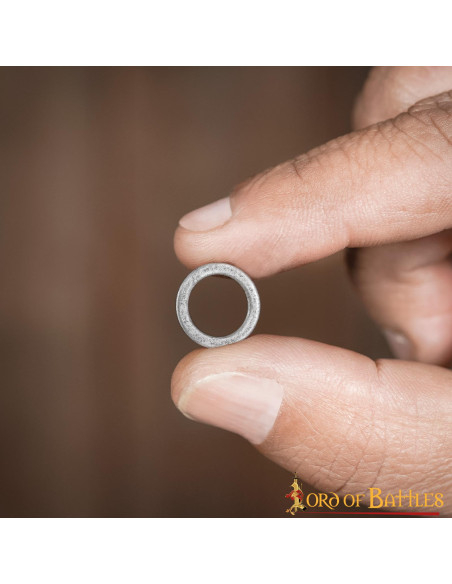 Massive Flachringe aus poliertem...