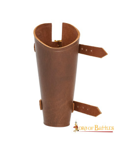 Mittelalterliches Lederarmband für Bogenschütze, rechte Hand