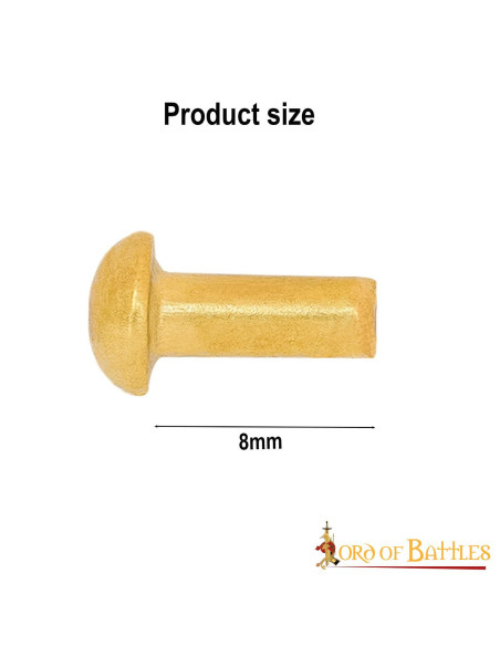 Pack 25 remaches latón cabeza de seta...