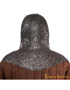 Kettenhemd-Henker aus Stahl, flache und genietete Ringe... 2