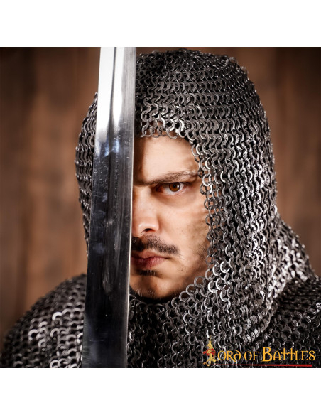 Stalen maliënkolder, platte en...