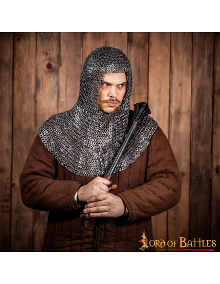 Verdugo cota de malla acero, anillas...