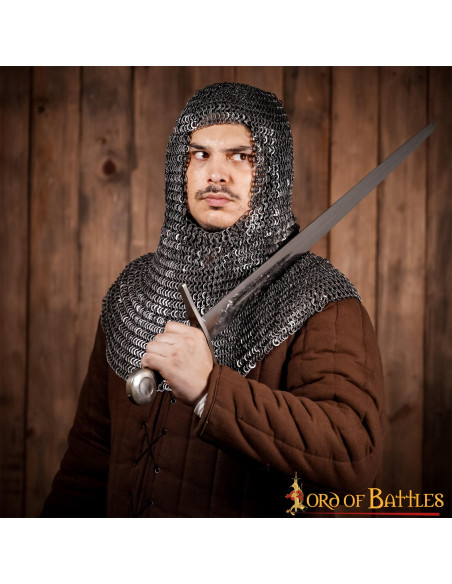 Ringbrynjebøddel i stål, flade og...