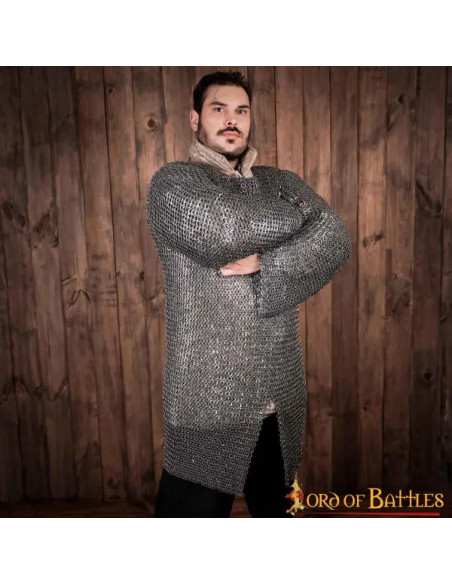 Kettengenietete Flachringe 9 mm.