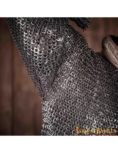 Ringbrynje nitte flade ringe 9 mm.