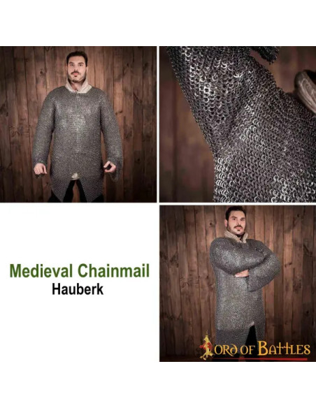 Kettengenietete Flachringe 9 mm.