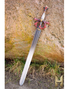 Espada fantástica Highborn serie Stronghold color rojo...