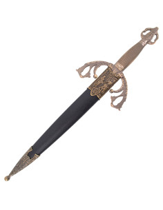 Tizona del Cid middelalderdolk med skede, bronzefinish 2