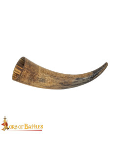 Cuerno medieval de buey para beber fabricado a mano 2