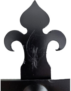 Percha medieval en forja con 3 ganchos (60x18 cms.) -... 2