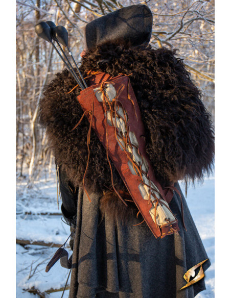 Carcaj Imperal Quiver en piel - Marrón