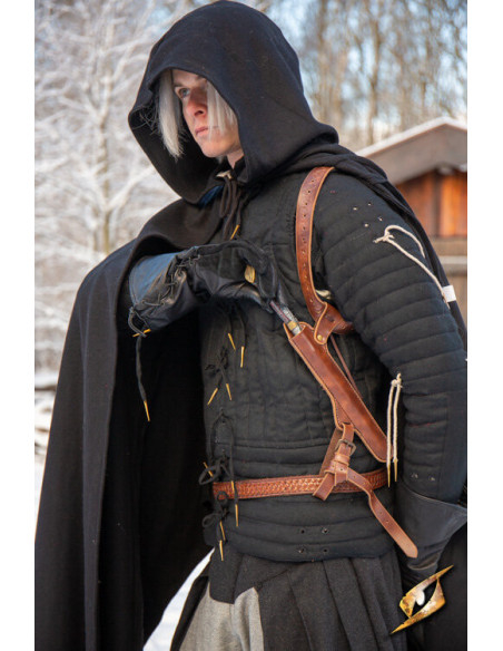 Schouderstokholster met Baldric - Bruin