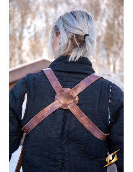 Schouderstokholster met Baldric - Bruin