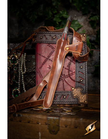 Schouderstokholster met Baldric - Bruin