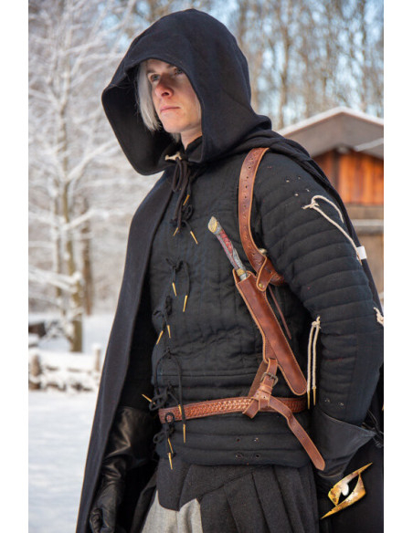 Schouderstokholster met Baldric - Bruin