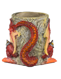 Medieval Red Dragon blyantholder