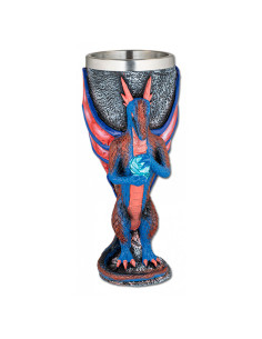 Copa medieval dragón color (18,5 cm.)