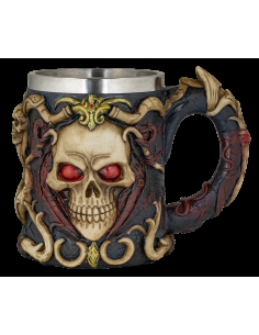 Taza calavera gótica Skull (12 cm.)